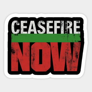 Powerful Ceasefire Now Advocacy Graphic Sticker